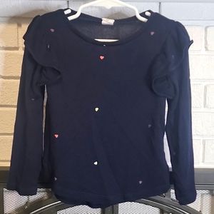 3T Baby Gap Navy Knit Sweater w/ Hearts
